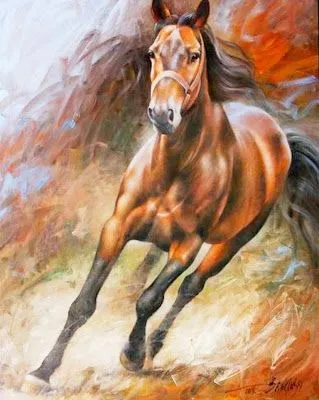 Pinturas de Caballos / Cuadros con Caballos. Pintor Arthur Braginsky, Nació en el Año 1965, Mukacheve, Transcarpatia, Ucrania.