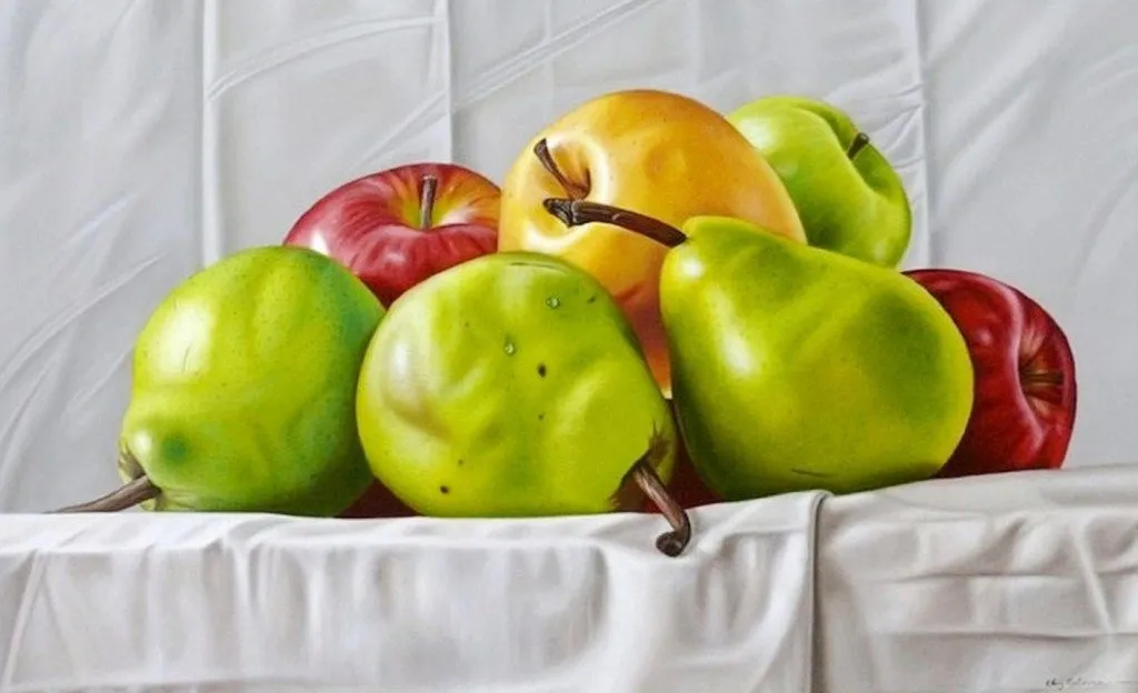 Pinturas Cuadros: Cuadro de Pintura de Frutas Pinturas Cuadros: Cuadro de Pintura de Frutas