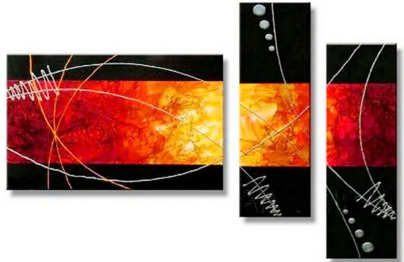 Pinturas Cuadros: Cuadros trípticos modernos Pinturas Cuadros: Cuadros trípticos modernos