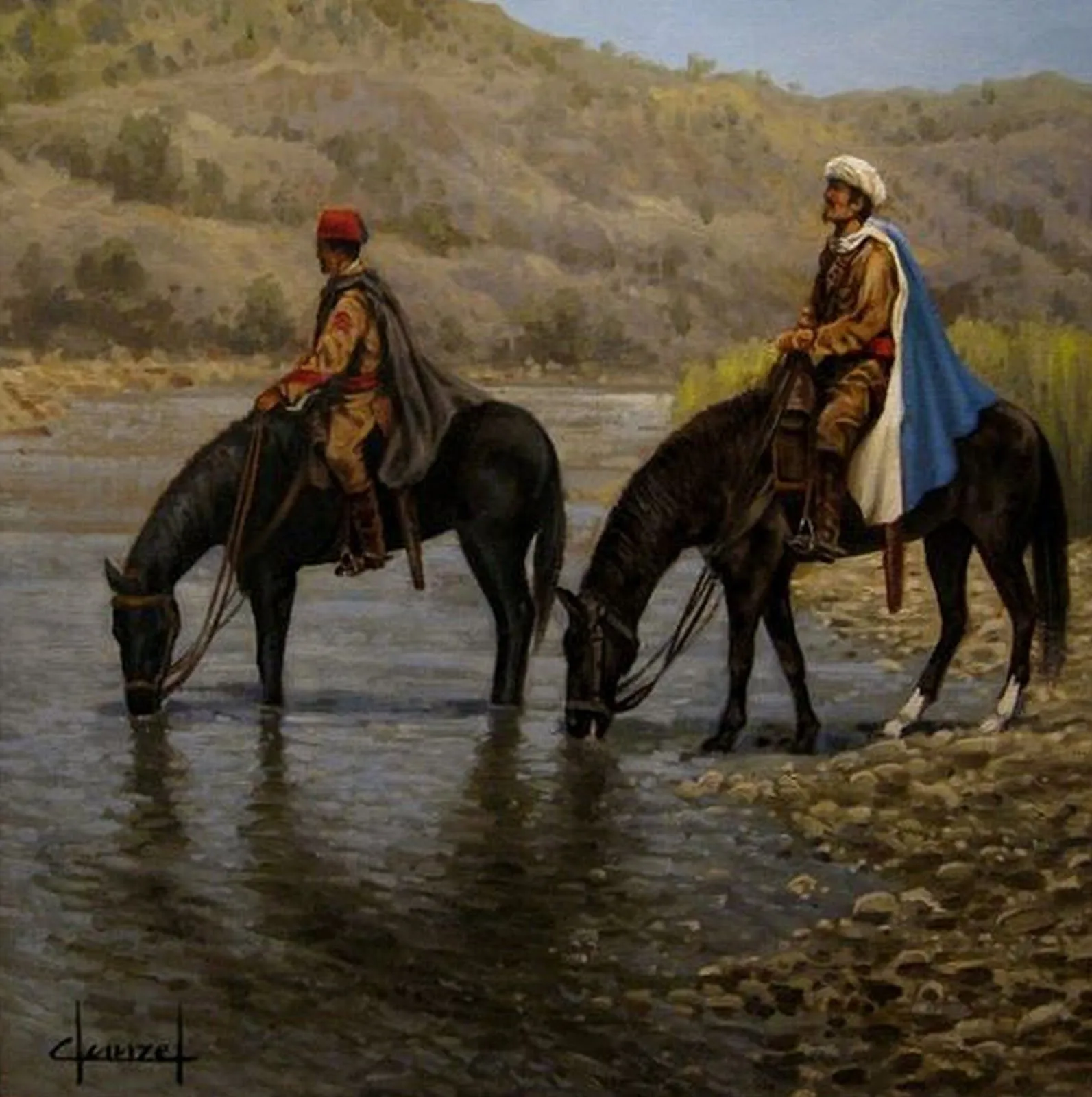 Pinturas Cuadros al Óleo: Caballos Finos del Pintor José Ferre Clauzel Pinturas Cuadros al Óleo: Caballos Finos del Pintor José Ferre Clauzel