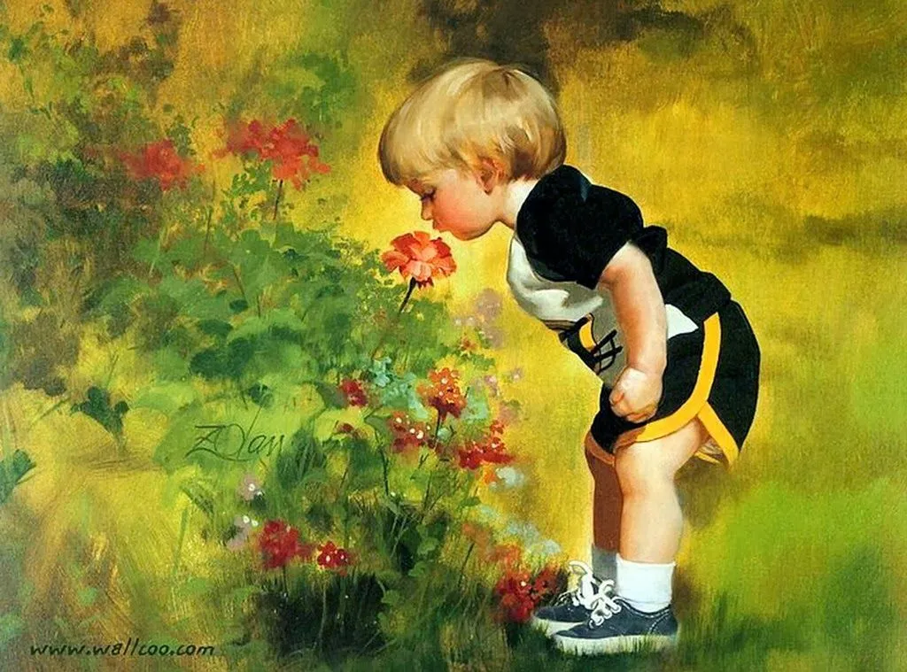 Pinturas Cuadros: Niños y Niñas en Paisajes, Pinturas Realistas al ... Pinturas Cuadros: Niños y Niñas en Paisajes, Pinturas Realistas al ...