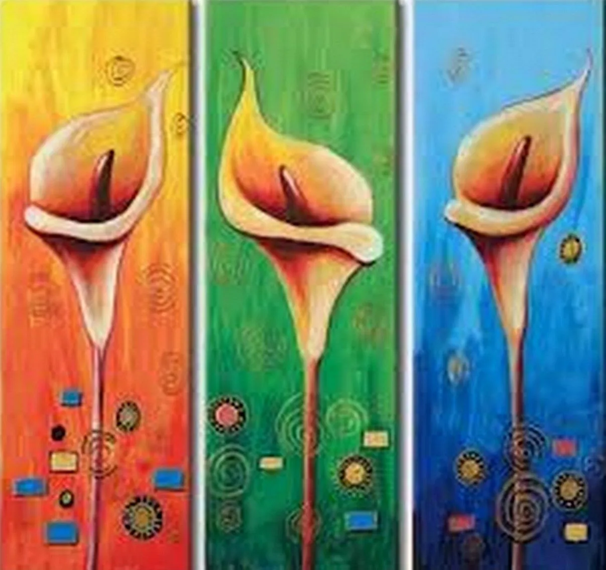 Pinturas Cuadros al Óleo: Trípticos de Pintura Pinturas Cuadros al Óleo: Trípticos de Pintura