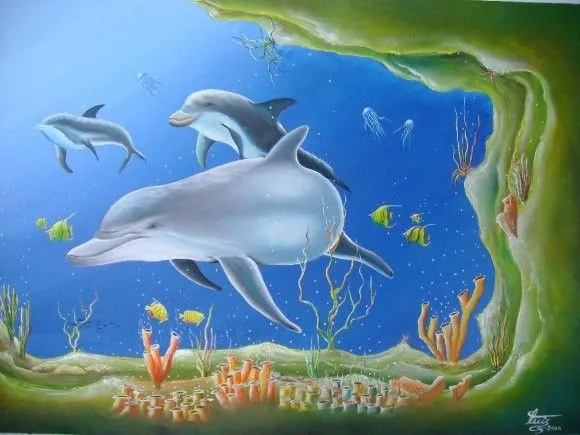 Obra de arte: DELFINES Artistas y arte. Artistas de la tierra