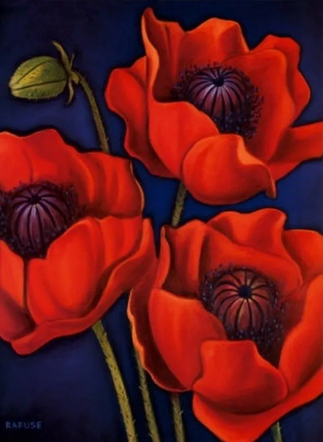 Pinturas de flores modernas | Pinturas al Óleo Pinturas de flores modernas | Pinturas al Óleo