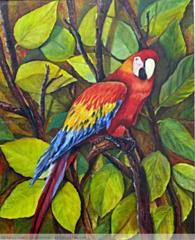 Guacamaya Colombiana MARITZA BERNAL - Artelista.com Guacamaya Colombiana MARITZA BERNAL - Artelista.com