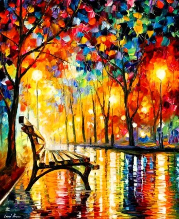 Pinturas que me gustan: arboles ,los colores del otoño