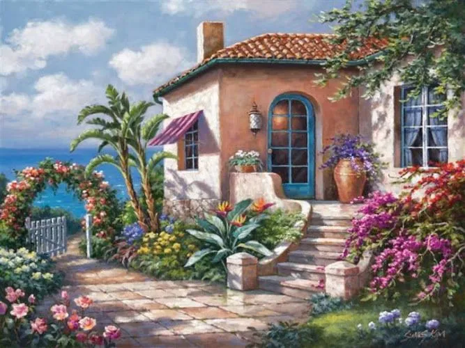 Pinturas que me gustan: casas y paisajes