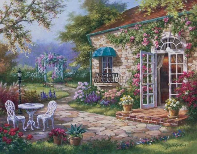 Pinturas que me gustan: casas y paisajes