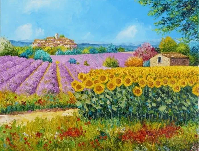 Pinturas que me gustan: paisajes con vibrantes colores Pinturas que me gustan: paisajes con vibrantes colores
