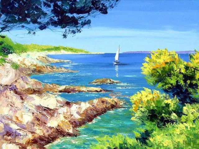 Pinturas que me gustan: paisajes con vibrantes colores Pinturas que me gustan: paisajes con vibrantes colores
