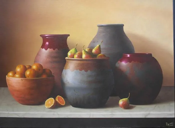 jarrones y fruta Carlos Raposo - Artelista.com jarrones y fruta Carlos Raposo - Artelista.com