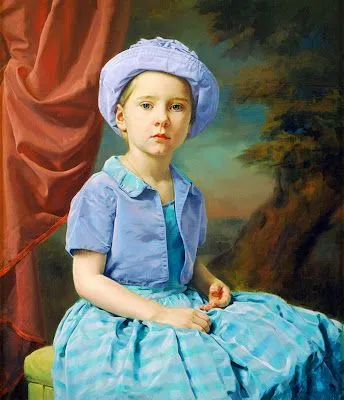 pinturas de niñas en oleo. Pintor Nikolai Shuryguin (Kimry  Rusia).