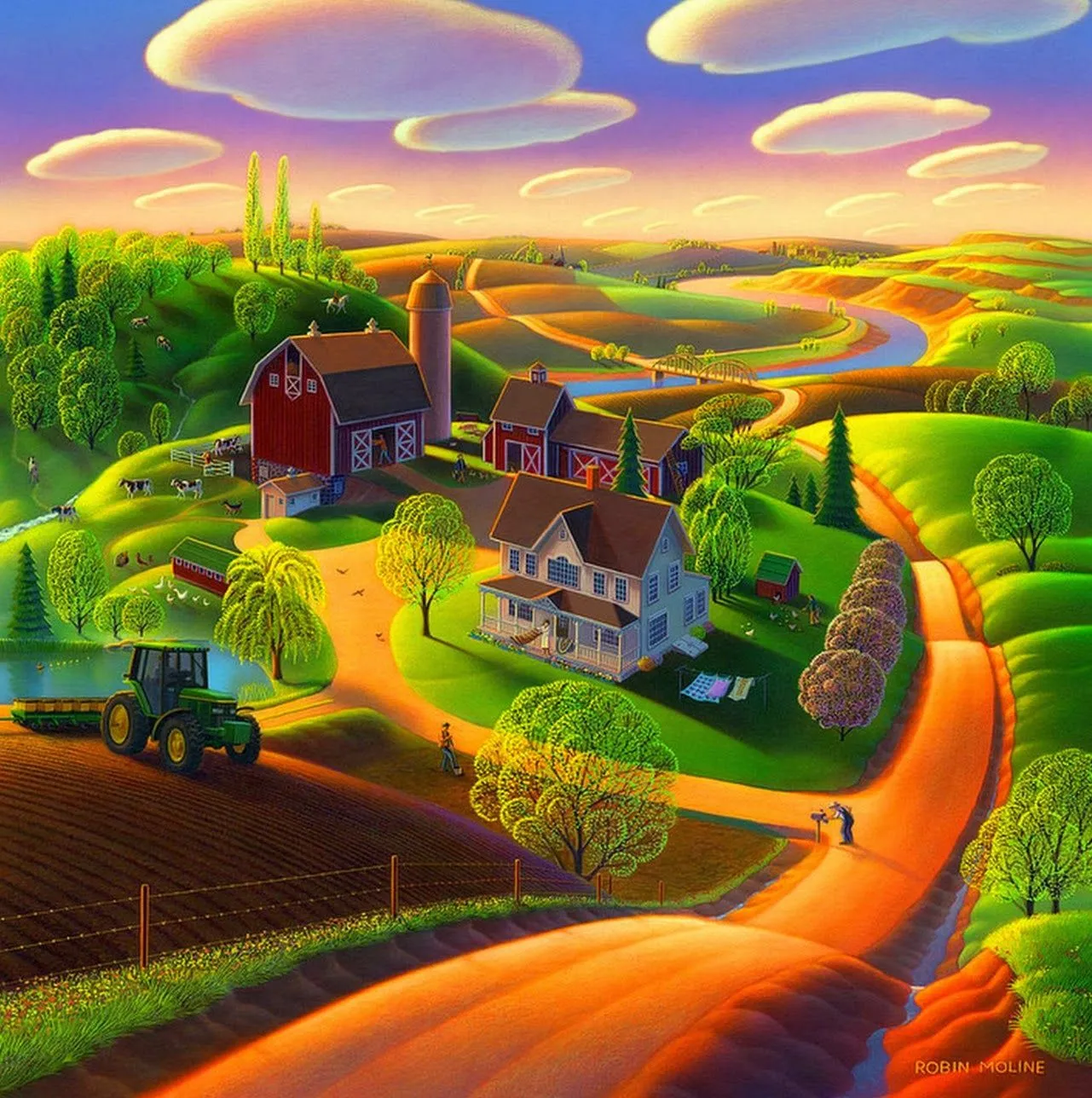 Pinturas de paisajes Modernos NAIF, Robin Moline, EEUU | Bodegones ... Pinturas de paisajes Modernos NAIF, Robin Moline, EEUU | Bodegones ...