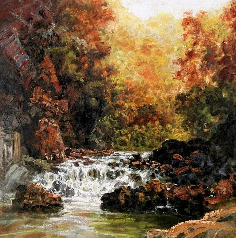 Pinturas de Paisajes Naturales Decorativos | Bodegones y Paisajes ...