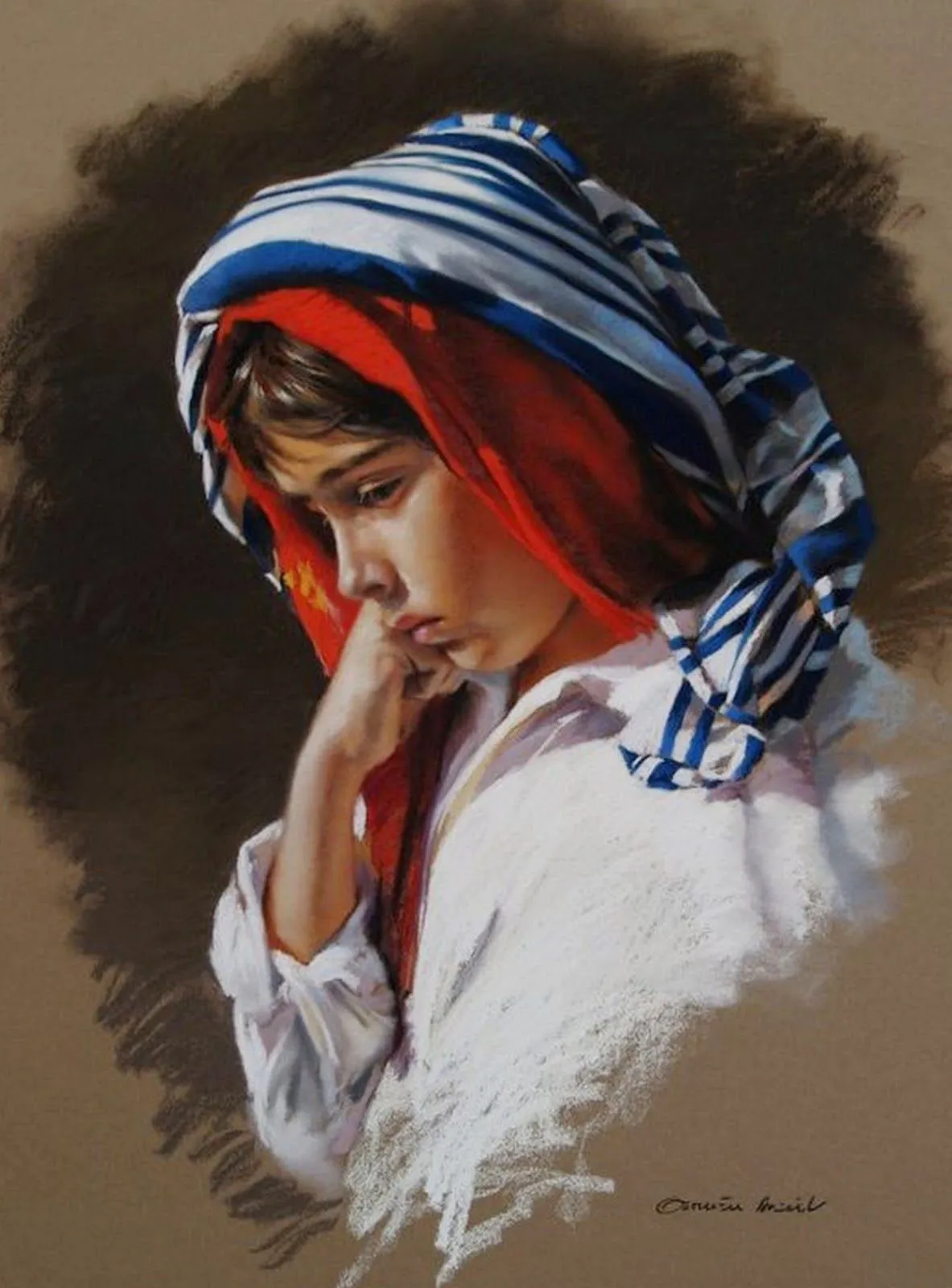 Pinturas al Pastel de Niñas, German Aracil Alemán | El club del ...