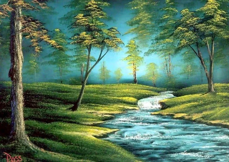 Pinturas Temáticas : Paisajes Decorativos Hermosos Pintados al ...