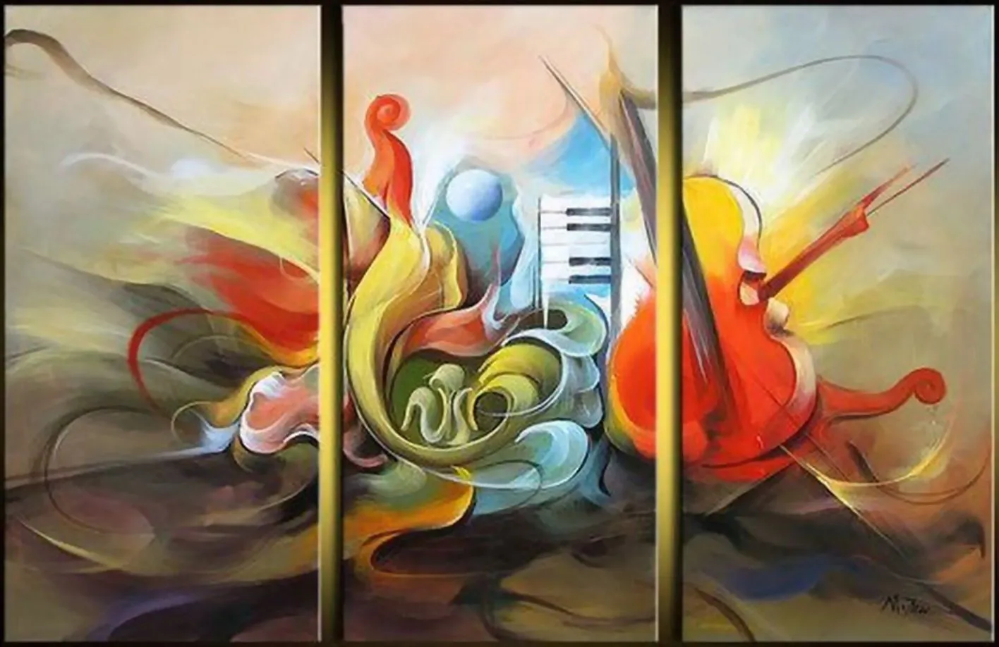 Pinturas de Trípticos Abstractos Modernos | Bodegones y Paisajes ... Pinturas de Trípticos Abstractos Modernos | Bodegones y Paisajes ...