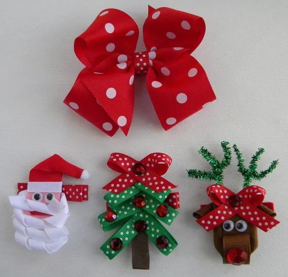 Manualidad pinzas y moños cabello - Imagui