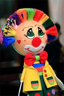 Pípicosturera: PAYASO GOMA EVA