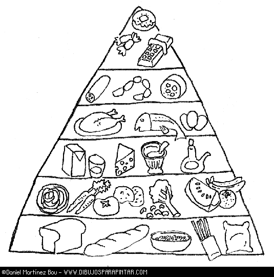 De comida para colorear - Imagui