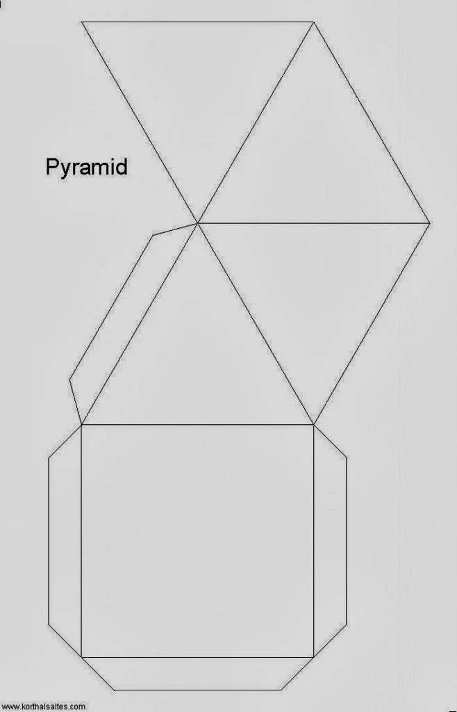 Piramide para Armar en 3D | Para niños