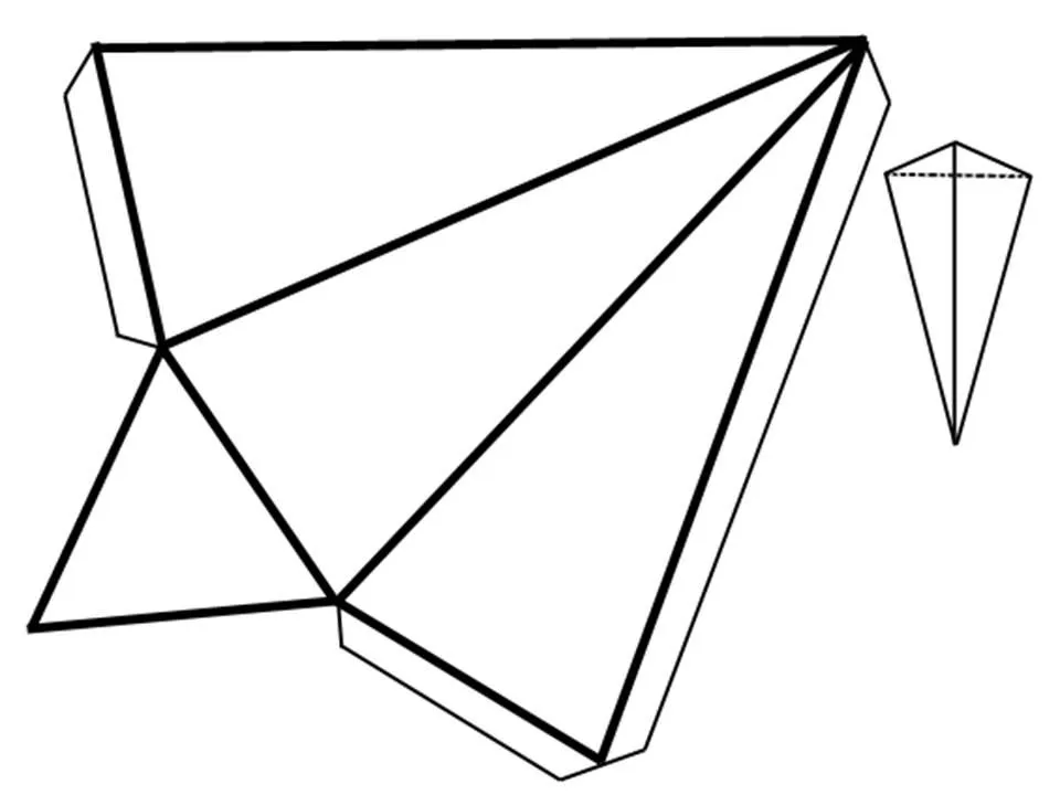 Como se hace la piramide cuadrangular - Imagui