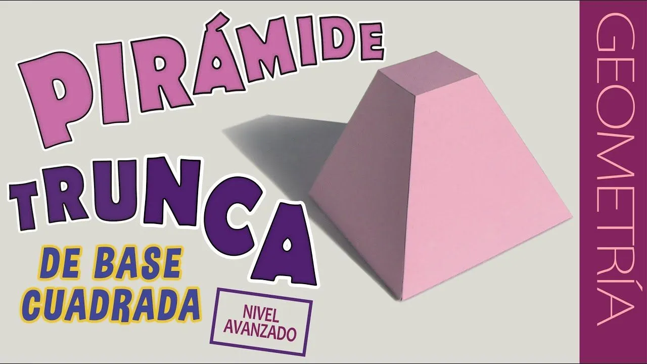 Como hacer una pirámide truncada. PARTE 01 / how to make a truncated pyramid - YouTube Como hacer una pirámide truncada. PARTE 01 / how to make a truncated pyramid - YouTube