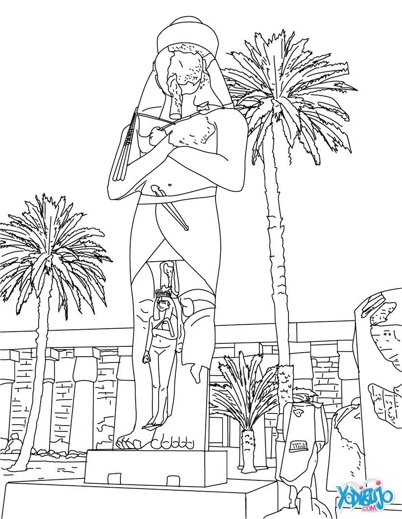PIRAMIDES DE EGIPTO para colorear, ESTATUA DE PINEDYEM EN KARNAK ... PIRAMIDES DE EGIPTO para colorear, ESTATUA DE PINEDYEM EN KARNAK ...