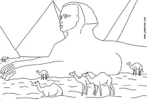 Esfinge para colorear - Imagui