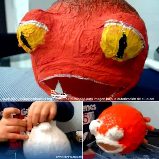Piraña terrorífica de papel mache | Manualidades Infantiles