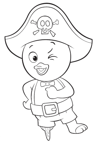 Piratas Backyardigans para colorear | Dibujos para colorear