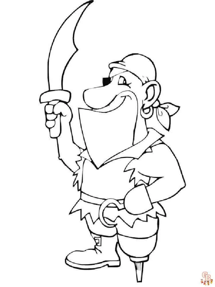 Piratas para Colorear: Hojas para Imprimir Gratis para Niños Piratas para Colorear: Hojas para Imprimir Gratis para Niños