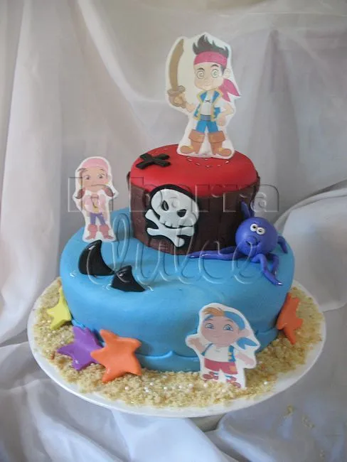 Pirate cake Jake and the neverland pirates Pastel tarta torta de ... Pirate cake Jake and the neverland pirates Pastel tarta torta de ...