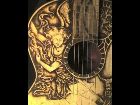 PIROGRABADO ( MI PRIMERA GUITARRA ARREGLOS ) Pyrography / my first ... PIROGRABADO ( MI PRIMERA GUITARRA ARREGLOS ) Pyrography / my first ...