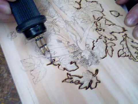 pirograbado en madera - YouTube