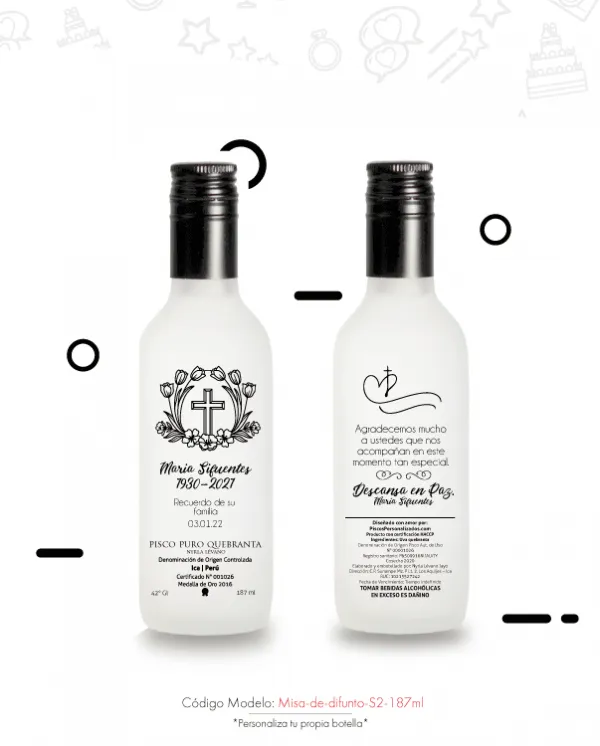 Pisco Personalizado Descansa en paz | Piscos Personalizados Pisco Personalizado Descansa en paz | Piscos Personalizados