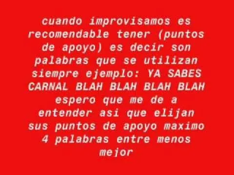 PISTA DE BATALLA DE GALLOS HIP HOP CON TIPS PARA IMPROVISAR RAP ... PISTA DE BATALLA DE GALLOS HIP HOP CON TIPS PARA IMPROVISAR RAP ...