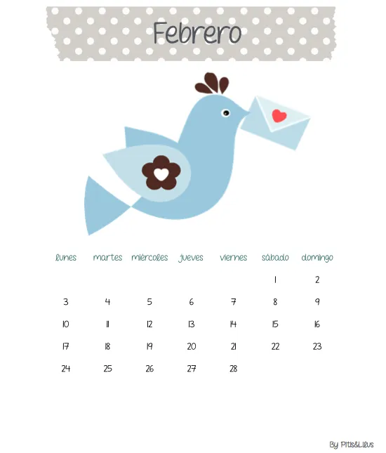 Pitis and Lilus: IMPRIMIBLES... CALENDARIO 2014 BY PITIS&LILUS