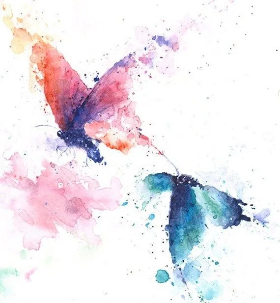 PITTURA farfalla acquerello astratto farfalla di SignedSweet PITTURA farfalla acquerello astratto farfalla di SignedSweet