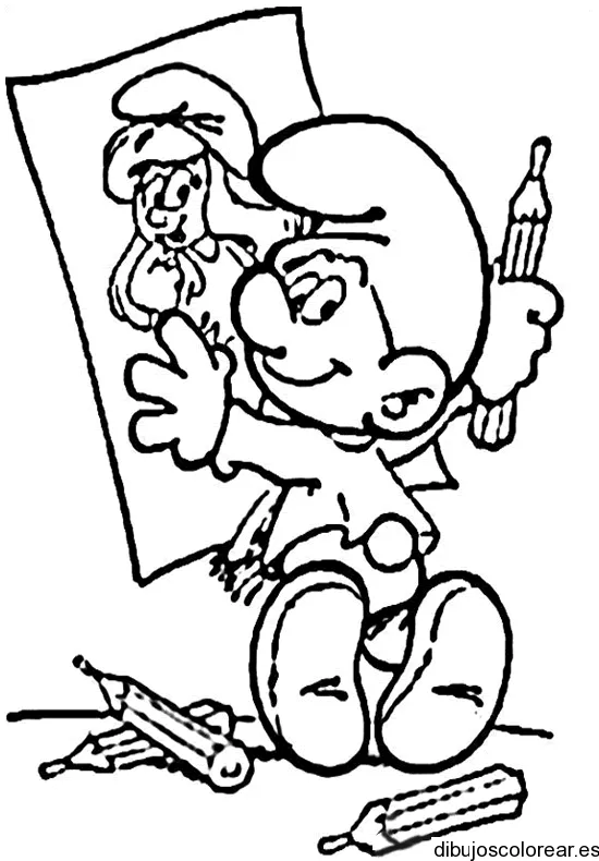 Los pitufos | Dibujos para Colorear