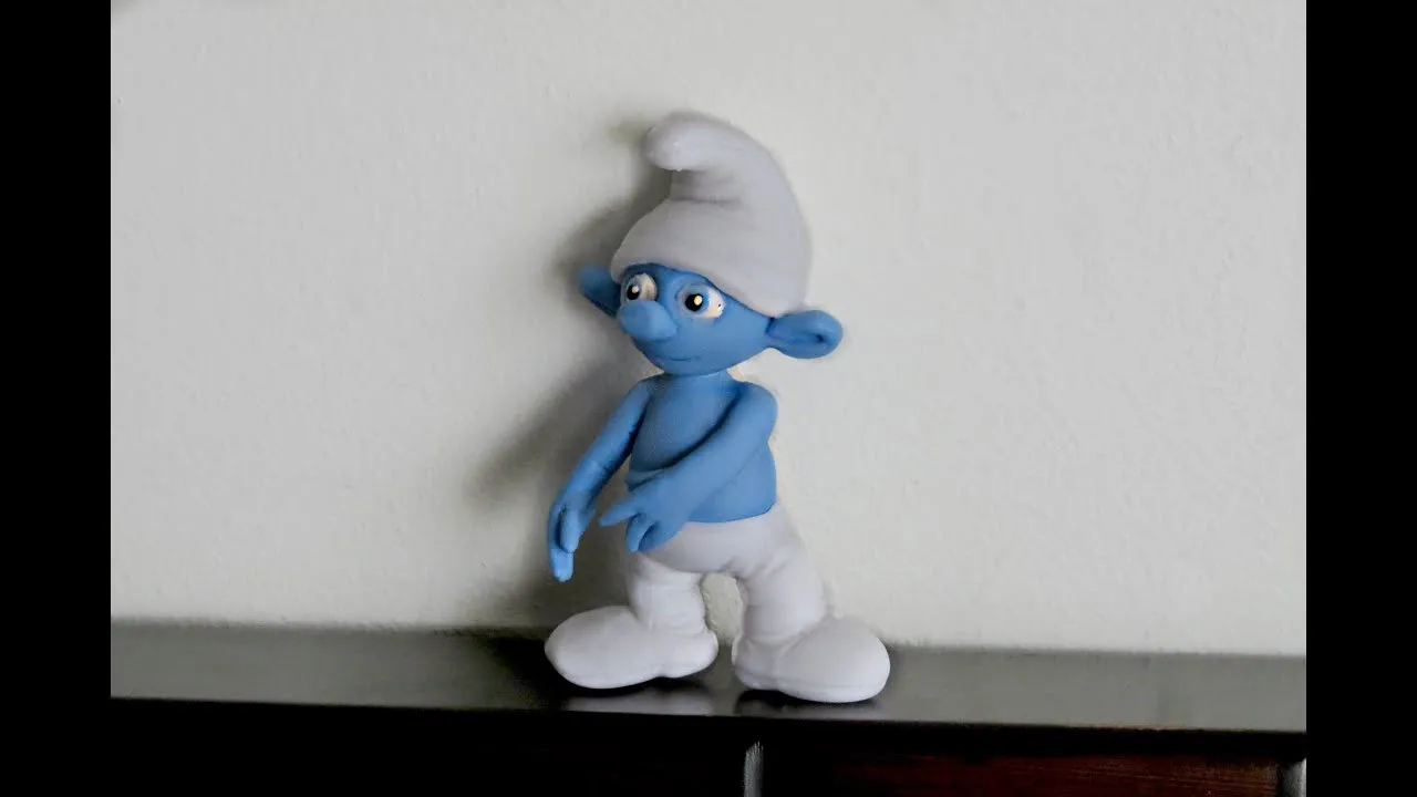 LOS PITUFOS (THE SMURFS) TUTORIAL (Porcelana fria - plastilina) - YouTube