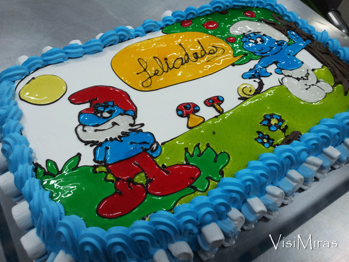 Pasteles de los pitufos - Imagui