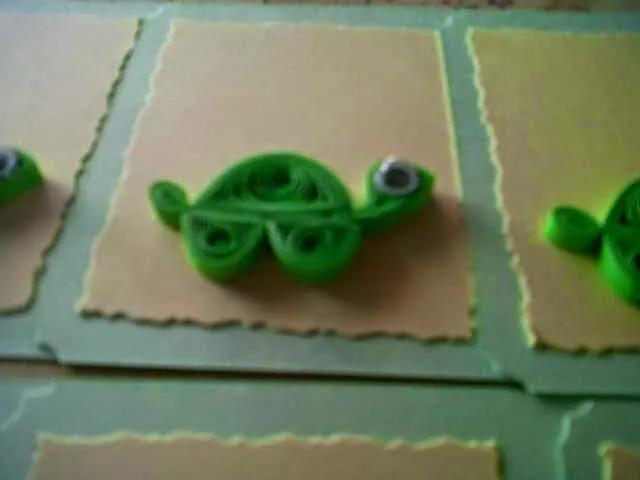 Piwi´sCreAciones: Tarjetas en Filigrana: Tortuguitas y Peces dorados Piwi´sCreAciones: Tarjetas en Filigrana: Tortuguitas y Peces dorados
