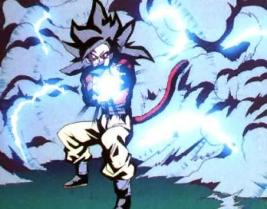 Pix For > Goku Ssj4 Kamehameha X10