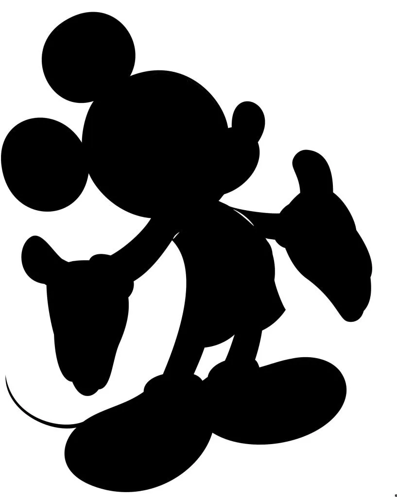 Pix For > Mickey Silhouette Vector