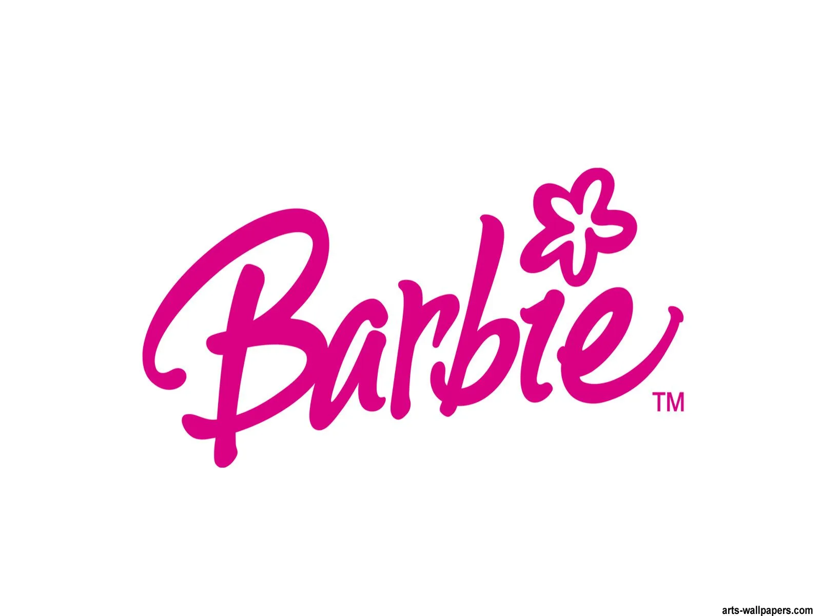 Pix For > Pink Barbie Logo Head
