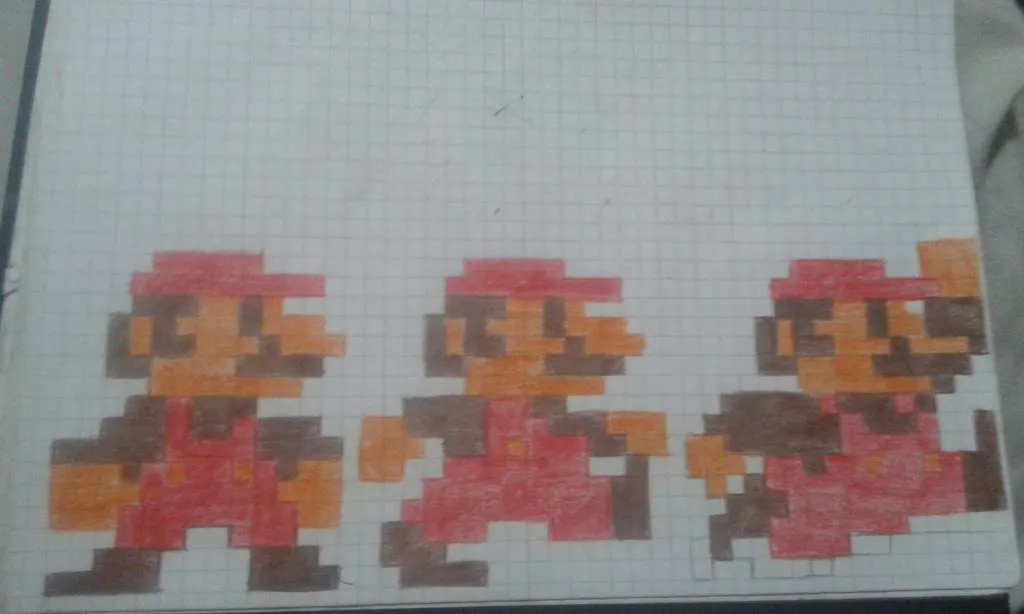 Pixel Art en hojas cuadriculadas | •Arte Amino• Amino