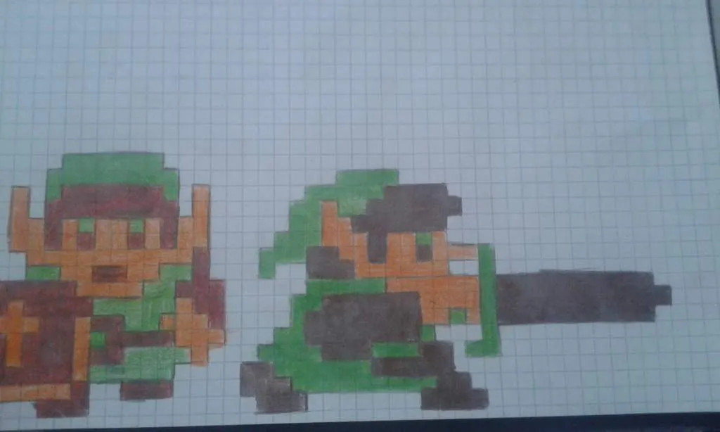 Pixel Art en hojas cuadriculadas | •Arte Amino• Amino