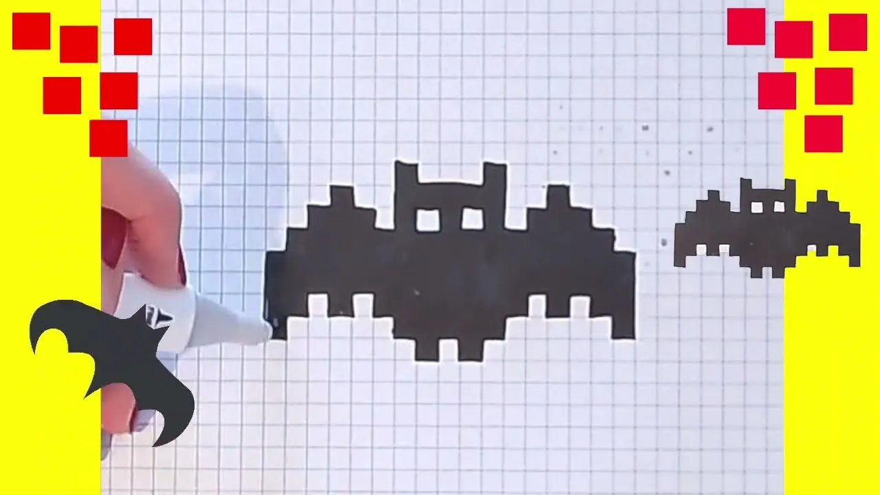 PIXEL ART Hecho a mano. Dibujos en cuadricula fáciles. Papel cuadriculado. - YouTube PIXEL ART Hecho a mano. Dibujos en cuadricula fáciles. Papel cuadriculado. - YouTube