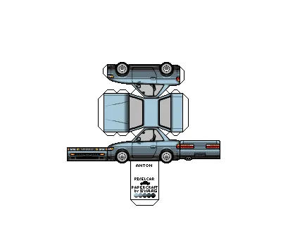 Pixel Car PaperCrafts: Nissan S13 Silvia Papercraft Pixel Car PaperCrafts: Nissan S13 Silvia Papercraft